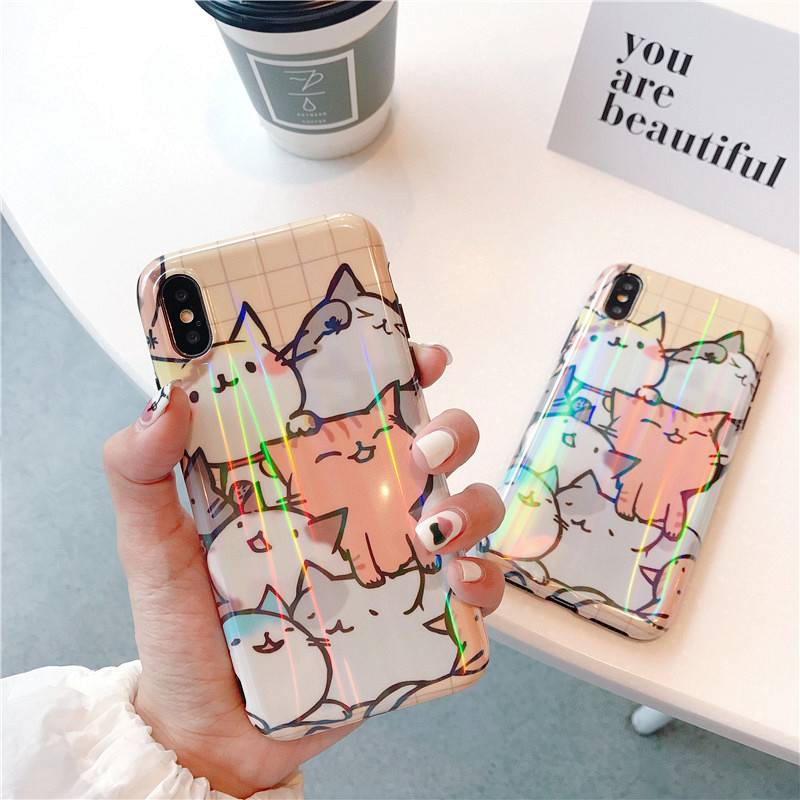 Cute Cat Family Mirror Case for Iphone – Andy Warhol Woo